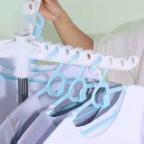Clothes Drying Rack 360 Degree Rotating Folding Design Reliable Load Bearing Stainless Steel Laundry Accessories A Layer of White