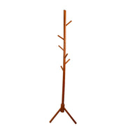 Clothes Tree Solid Wood Round Corner Simple Fashionable Beautiful Coat Hanger for Living Room Honey Color In Australia - Darrahopens