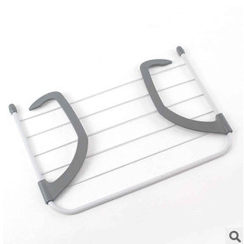 Portable Clothes Drying Rack Multipurpose Collapsible Hanging Drying Rack for Balcony Railings Windowsill Grey In Australia - Darrahopens