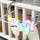 Portable Clothes Drying Rack Multipurpose Collapsible Hanging Drying Rack for Balcony Railings Windowsill Grey In Australia - Darrahopens
