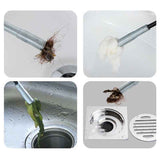 Flexible Sink Grabber Reacher Picker with 4 Claws Sewer Dredging Drain Clog Remove Tool for Home Kitchen Toilet Litter 3meter/9.84feet