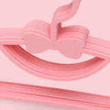 10PCS Kids Storage Hangers Plastic Thicken Bow Knot Coat Drying Hanger for Toddler Baby Pink In Australia - Darrahopens