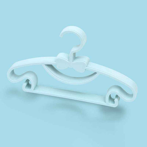 10PCS Kids Storage Hangers Plastic Thicken Bow Knot Coat Drying Hanger for Toddler Baby Blue In Australia - Darrahopens