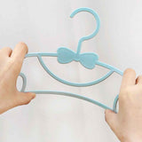 10PCS Kids Storage Hangers Plastic Thicken Bow Knot Coat Drying Hanger for Toddler Baby Blue In Australia - Darrahopens