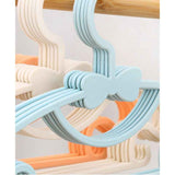 10PCS Kids Storage Hangers Plastic Thicken Bow Knot Coat Drying Hanger for Toddler Baby Blue In Australia - Darrahopens