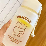 Kids Water Bottle Cute Cartoon Printing Handle Design Healthy Odorless Good Sealing Students Water Cup Hug Bear In Australia - Darrahopens