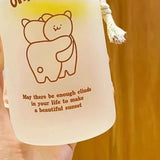 Kids Water Bottle Cute Cartoon Printing Handle Design Healthy Odorless Good Sealing Students Water Cup Hug Bear In Australia - Darrahopens