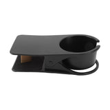 Cup Holder Clip Desk Side Glass Mug Bottle Clamp Stand Plastic for Home Office Storage Black