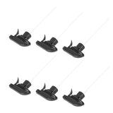6Pcs Spray Bottle Replacement Nozzle Reusable Mist Stream Spray Tops Supplies Black 28mm