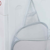 Collapsible Laundry Bag Foldable Laundry Hamper Large Laundry Basket Mesh Wall Mounted for Bathroom with Hook Grey Mesh In Australia - Darrahopens