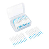Interdental Brush Disposable Soft Silicone Head Portable Floss Toothpick Brush with Case for Oral Care 200pcs Blue In Australia - Darrahopens