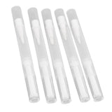 5 Set Empty Nail Oil Pen Transparent Plastic Tube Nylon Fiber Brush Cuticle Oil Pen for Travel