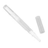 5 Set Empty Nail Oil Pen Transparent Plastic Tube Nylon Fiber Brush Cuticle Oil Pen for Travel