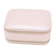 Jewelry Case Double Layer Portable Pink Necklace Hook Design Convenient Handle Travel Jewelry Box In Australia - Darrahopens