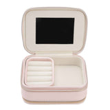 Jewelry Case Double Layer Portable Pink Necklace Hook Design Convenient Handle Travel Jewelry Box In Australia - Darrahopens
