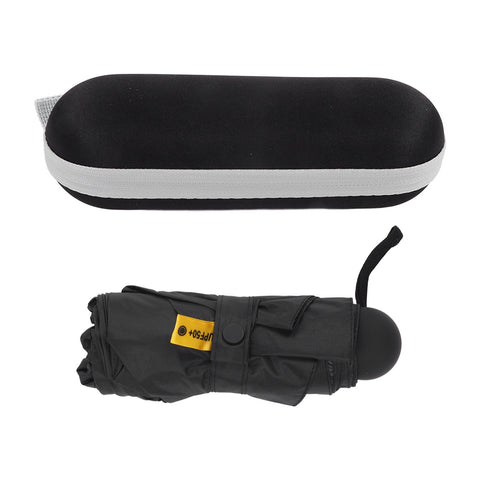 Travel Umbrella Sun Rain 5 Folding UV Protection Present Portable with Box for Men Women Black In Australia - Darrahopens