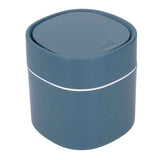 Mini Desktop Trash Can Debris Storage Cleaning Can with Lid for Coffee Table Dressing Table Desktop Countertop Blue In Australia - Darrahopens