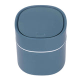 Mini Desktop Trash Can Debris Storage Cleaning Can with Lid for Coffee Table Dressing Table Desktop Countertop Blue In Australia - Darrahopens