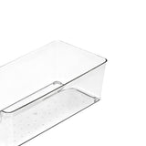 Drawer Storage Trays Durable Transparent Plastic Drawer Storage Divid Box for Kitchen Small Rectangle Box