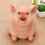 Piggy Bank Cute Pig Appearance Environmentally Friendly Resin Cartoon Piggy Bank Coin Bank Piggy 14x12x11cm
