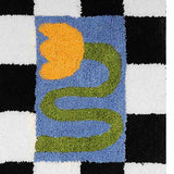 Checkered Doormat Anti Skid Black White Grid Cute Door Mat for Bathrooms Kitchens Living Rooms Morning Glory 40x60 In Australia - Darrahopens