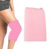 Gel Cold Compression Sleeve Reusable Pain Relief Recovery Gel Cold Sleeve Wrap for Knee Elbow Pink L