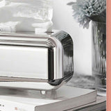 Tissue Storage Box Electroplated Magnetic Retro Built in Spring Facial Tissue Dispenser Box for Home Silver Grey In Australia - Darrahopens
