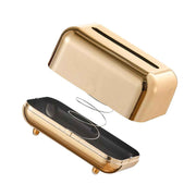 Tissue Storage Box Electroplated Magnetic Retro Built in Spring Facial Tissue Dispenser Box for Home Champagne Gold In Australia - Darrahopens