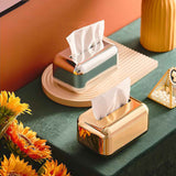 Tissue Storage Box Electroplated Magnetic Retro Built in Spring Facial Tissue Dispenser Box for Home Champagne Gold In Australia - Darrahopens