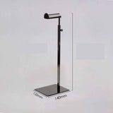 Handbag Display Stand Stainless Steel Height Adjustable Single Hook Purse Metal Holder Stand Type 3
