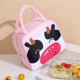 Thermal Bag Cartoon Large Capacity Heat Preservation Cute Lunch Bag for Children Pink Cow In Australia - Darrahopens