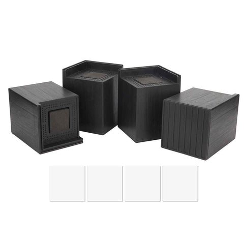 4PCS Sofa Risers Square 4in Porose Bed Lifts Furniture Risers for Fixing Small Pointy Feet Black In Australia - Darrahopens