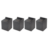 4PCS Sofa Risers Square 4in Porose Bed Lifts Furniture Risers for Fixing Small Pointy Feet Black