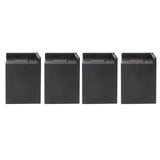 4PCS Sofa Risers Square 4in Porose Bed Lifts Furniture Risers for Fixing Small Pointy Feet Black