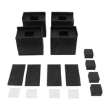 4 PCS 4in L Shaped Anti Vibration Pads Rectangular Non Slip Foot Pad Bed Risers for Washing Machine Sofa Furniture In Australia - Darrahopens