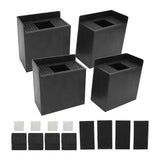 4 PCS 4in L Shaped Anti Vibration Pads Rectangular Non Slip Foot Pad Bed Risers for Washing Machine Sofa Furniture In Australia - Darrahopens