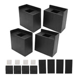 4 PCS 4in L Shaped Anti Vibration Pads Rectangular Non Slip Foot Pad Bed Risers for Washing Machine Sofa Furniture In Australia - Darrahopens