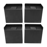 4 PCS 4in L Shaped Anti Vibration Pads Rectangular Non Slip Foot Pad Bed Risers for Washing Machine Sofa Furniture In Australia - Darrahopens