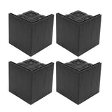 4Pcs Furniture Risers Plastic EVA Square 3in Support Up to 2200LBS for Washing Machine Bed Couch Table Sofa