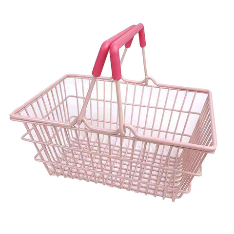 Table Storage Basket Iron Sturdy Stable Healthy Oil Paint Beautiful Portable Storage Basket for Bedroom 18x13 5x9cm In Australia - Darrahopens