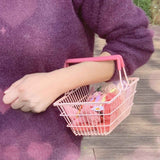 Table Storage Basket Iron Sturdy Stable Healthy Oil Paint Beautiful Portable Storage Basket for Bedroom 18x13 5x9cm In Australia - Darrahopens