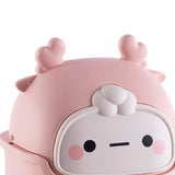Desktop Trash Can Plastic Mini Lovely Living Room Dining Table Wastebasket with Lid for Home Pink Little Elk In Australia - Darrahopens