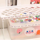 Desktop Foldable Shelf Space Saving Home Desk Storage Layered Rack for Dormitory Office School Small 34x14x16cm / 13.4x5.5x6.3in In Australia - Darrahopens