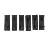 6Pcs Adhesive Hook Stainless Steel Dual Prong Wall Mounted Black for Towel Clothes In Australia - Darrahopens