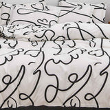 Home Bed Set 3pcs Thickened Brushed Simple Style Breathable Skin Friendly Cotton Bedding Comforter Sets Impressionism 1.2m (4ft) Bed In Australia - Darrahopens