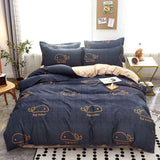 Skin Friendly Quilt Cover Thickened Polyester Soft Brushed Duvet Cover Quilt Bedding for Dormitory Bedroom Whale 180x220cm In Australia - Darrahopens