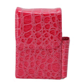 PU Leather Cigarette Box Multifunctional 20 Cigarettes Capacity Portable Card Case for Daily Home Rose Red In Australia - Darrahopens