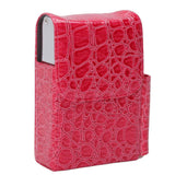 PU Leather Cigarette Box Multifunctional 20 Cigarettes Capacity Portable Card Case for Daily Home Rose Red In Australia - Darrahopens
