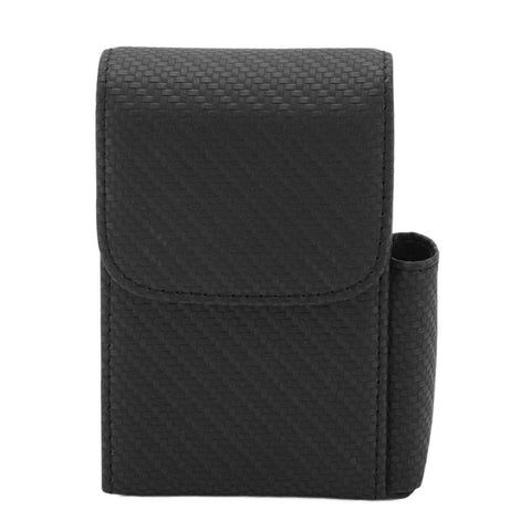 PU Leather Cigarette Box Woven Pattern Cigarette and Lighter Holder Multifunctional 20 Pieces Cigarette Case Black In Australia - Darrahopens