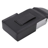PU Cigarette Case with Lighter Holder 20 Packs Cigarette Box Wallet Design for Men Smoke Tools Black